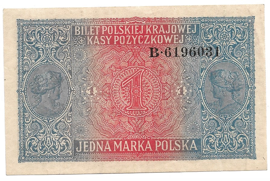 1 marka polska 1916 r. - Seria II (Generał) (B064)