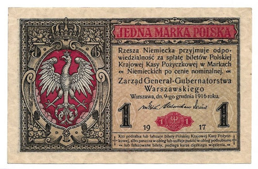 1 marka polska 1916 r. - Seria II (Generał) (B064)