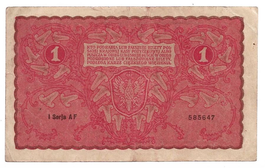 1 marka polska 1919 r. - I Serja AF (B073)