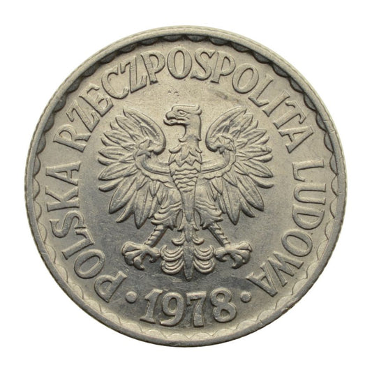 1 złoty 1978 r. (bez znaku mennicy) (M883)