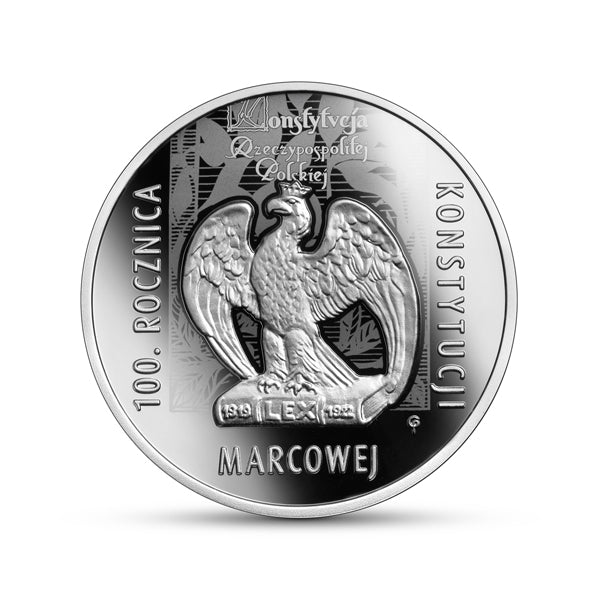 10 złotych - 100. rocznica Konstytucji marcowej