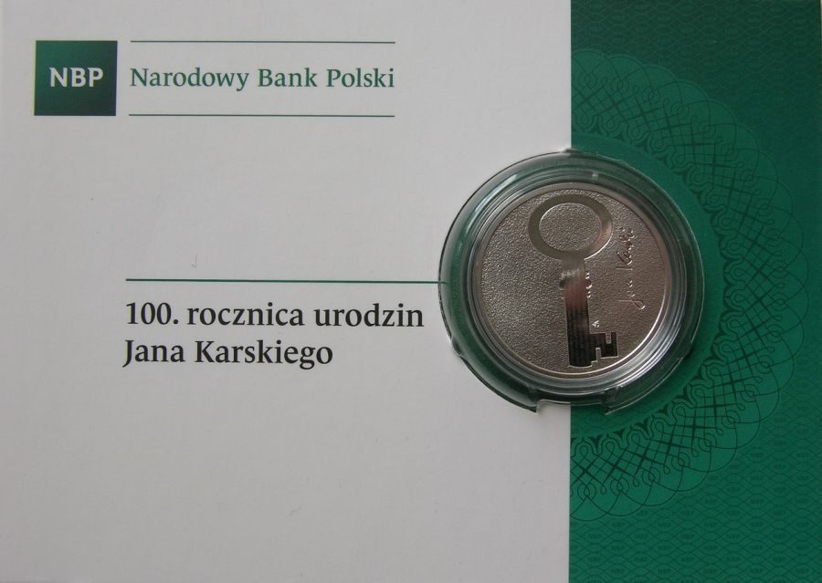 10 złotych - 100. rocznica urodzin Jana Karskiego