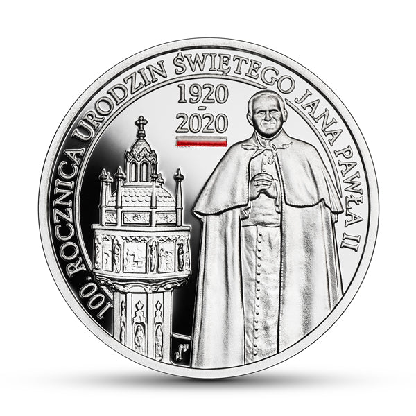 10 złotych - 100. rocznica urodzin Świętego Jana Pawła II