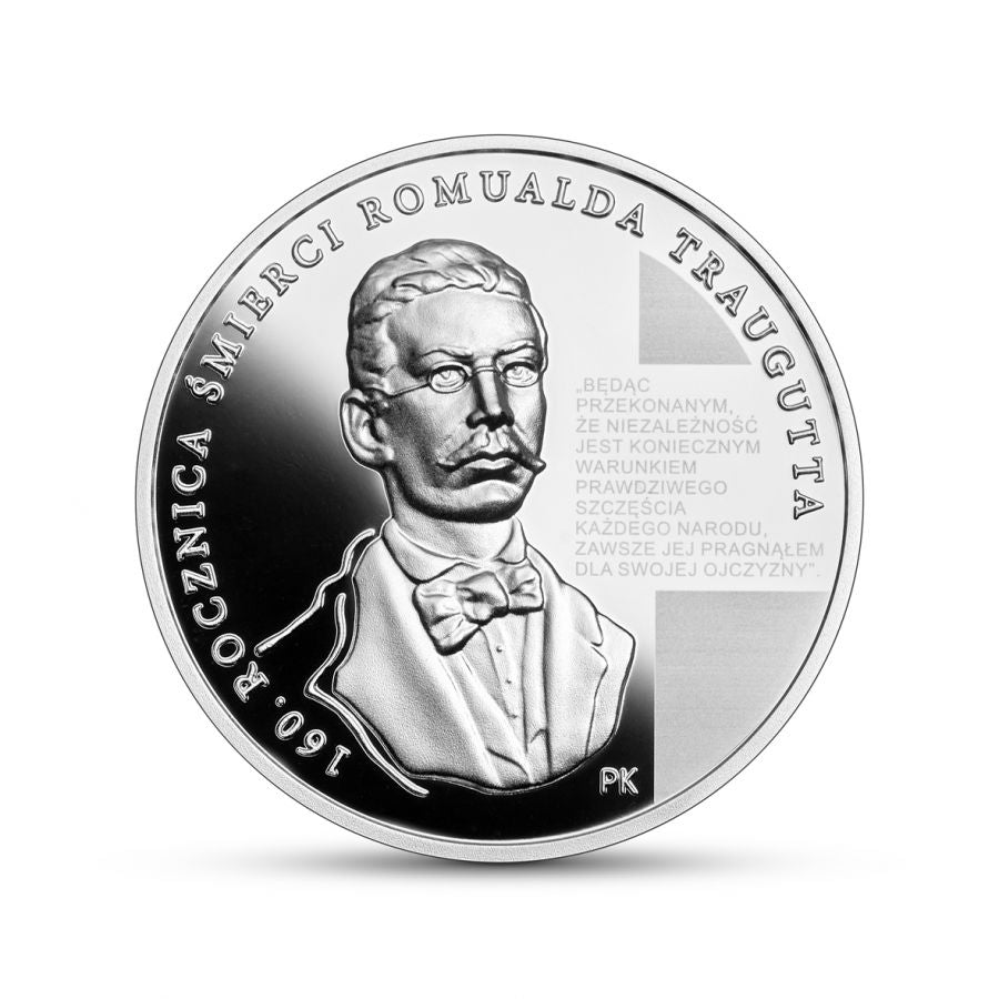 10 złotych - 160. rocznica śmierci Romualda Traugutta