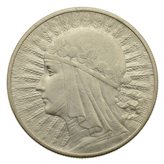 10 złotych 1932 r. - Głowa Kobiety b.z. (10)