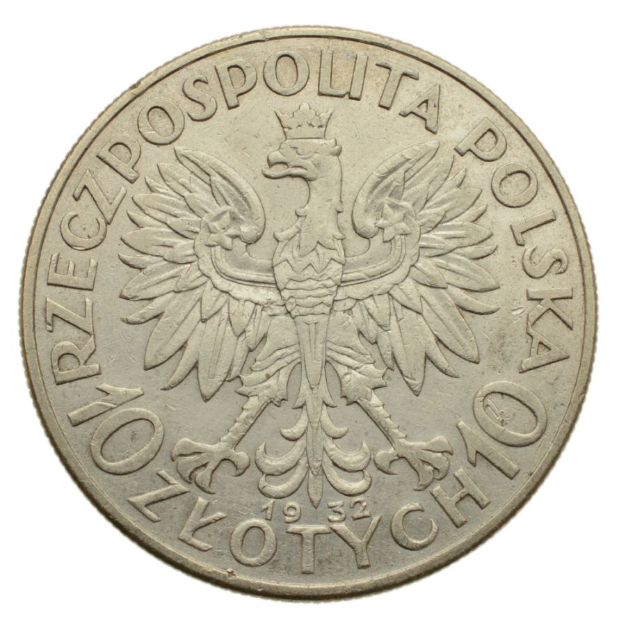 10 złotych 1932 r. - Głowa Kobiety b.z. (11)