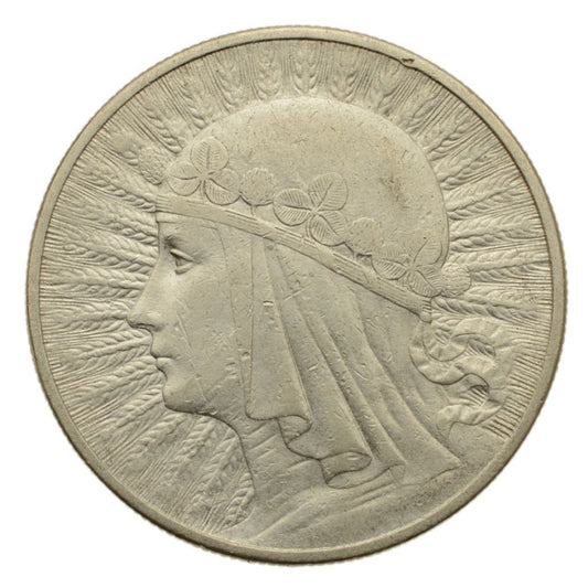 10 złotych 1932 r. - Głowa Kobiety b.z. (13)