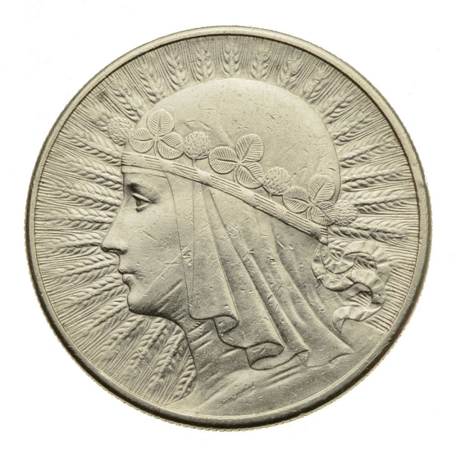 10 złotych 1932 r. - Głowa Kobiety b.z. (3)