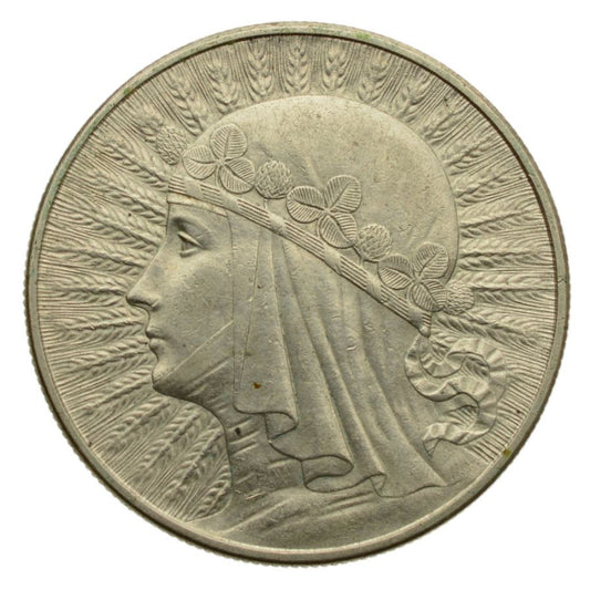 10 złotych 1932 r. - Głowa Kobiety b.z. (4)