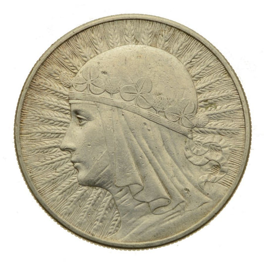 10 złotych 1932 r. - Głowa Kobiety b.z. (9)