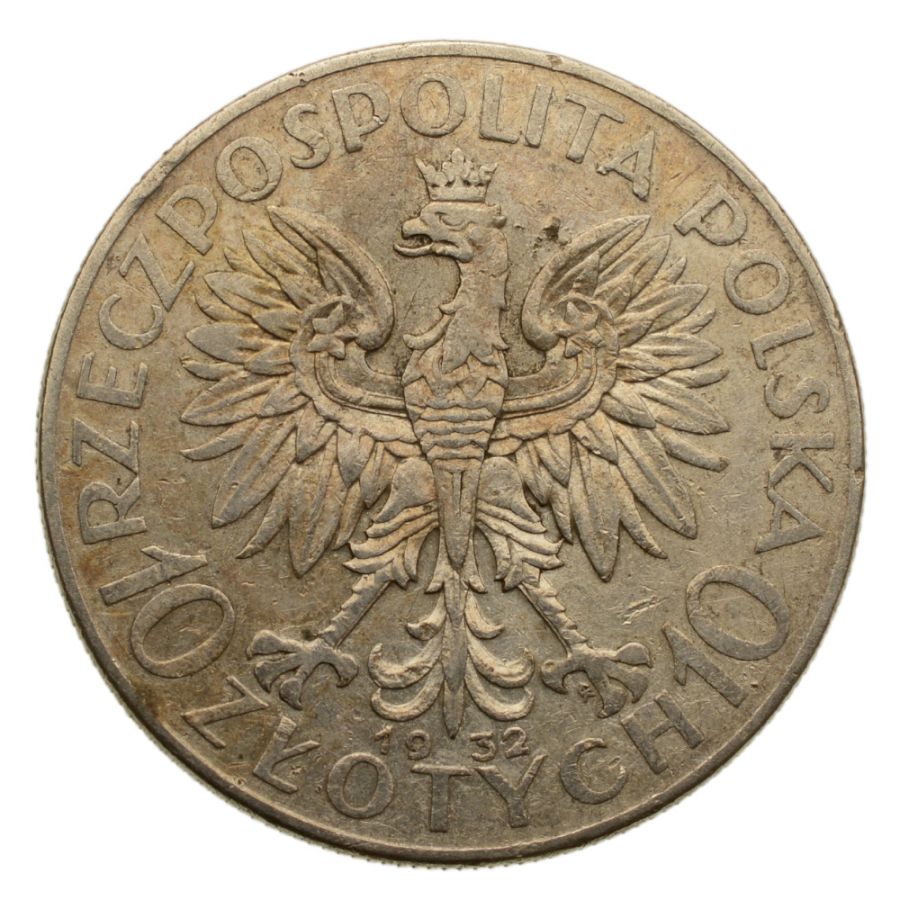 10 złotych 1932 r. - Głowa Kobiety z.m. (11)