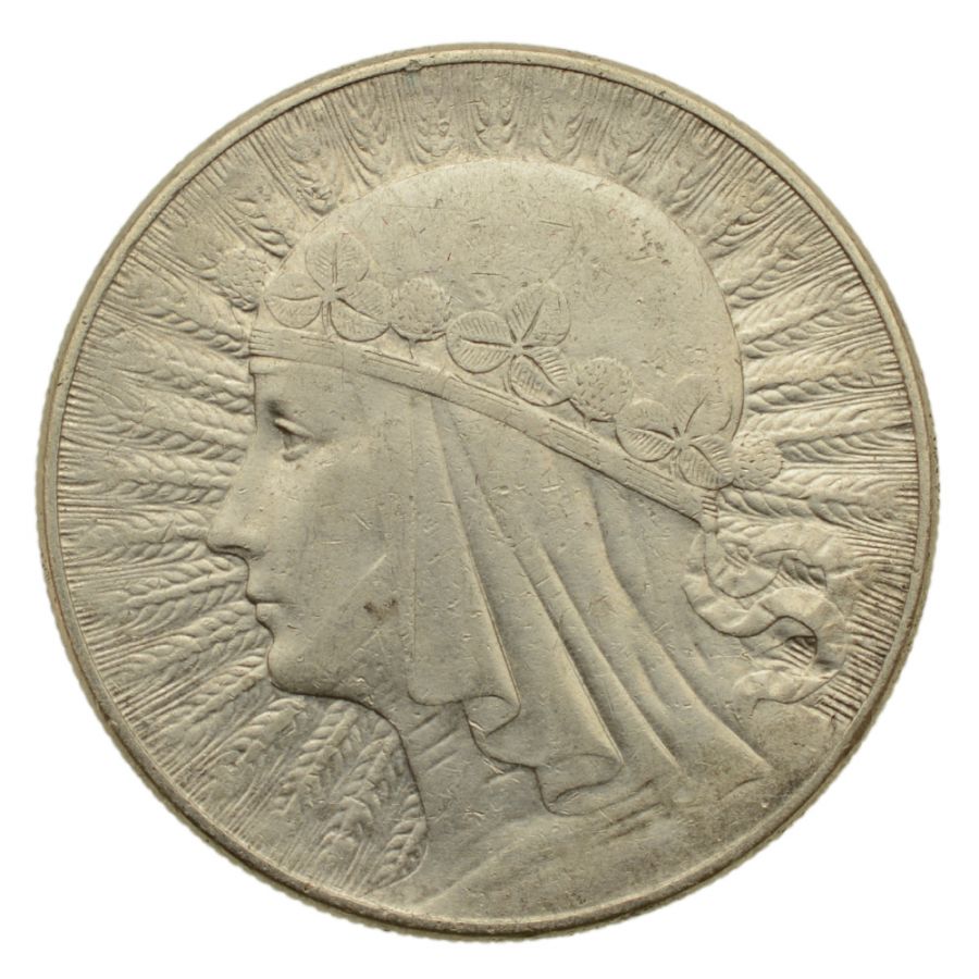 10 złotych 1932 r. - Głowa Kobiety z.m. (7)