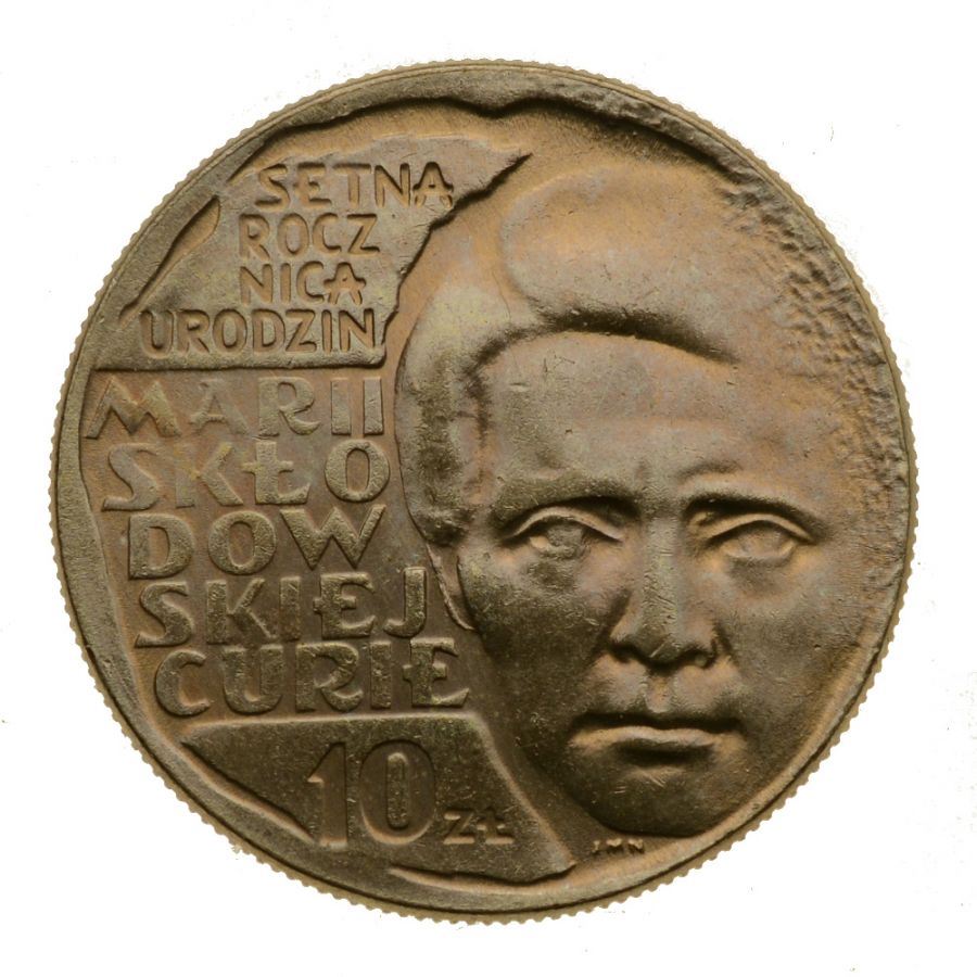 10 złotych 1967 r. - Maria Skłodowska-Curie (M598)