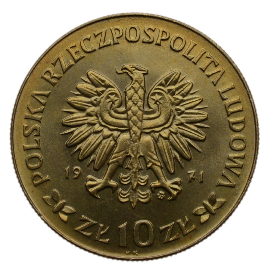 10 złotych 1971 r. - 50. rocznica Powstania Śląskiego (M225)