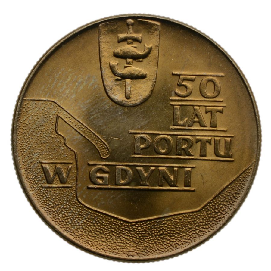 10 złotych 1972 r. - 50 lat Portu w Gdyni (M311)