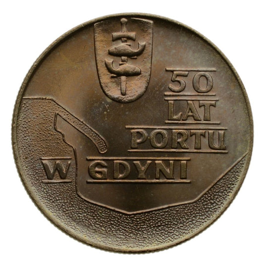 10 złotych 1972 r. - 50 lat Portu w Gdyni (M312)