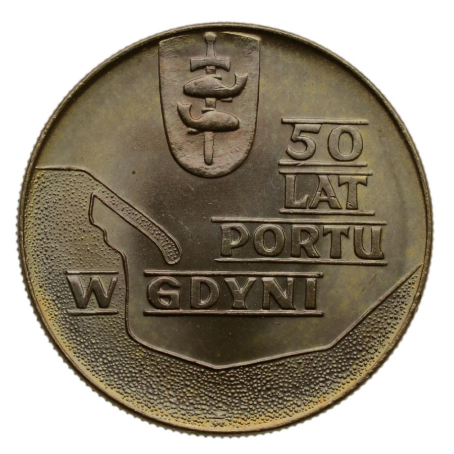 10 złotych 1972 r. - 50 lat Portu w Gdyni (M313)