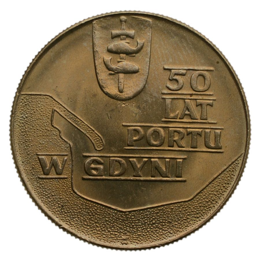 10 złotych 1972 r. - 50 lat Portu w Gdyni (M318)