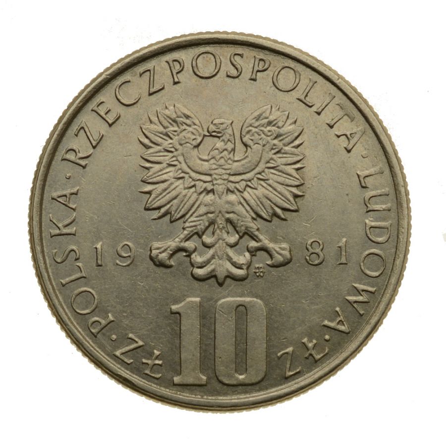 10 złotych 1981 r. - Bolesław Prus (M272)