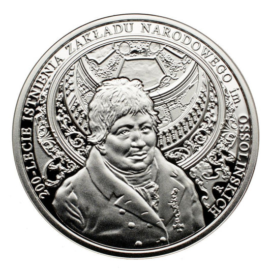 10 złotych - 200-lecie istnienia Zakładu Narodowego im. Ossolińskich