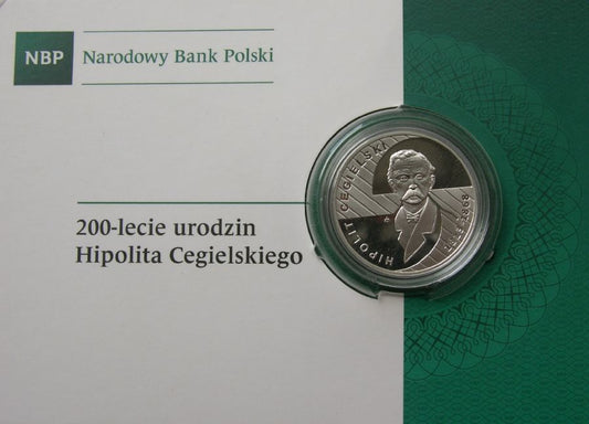 10 złotych - 200-lecie urodzin Hipolita Cegielskiego