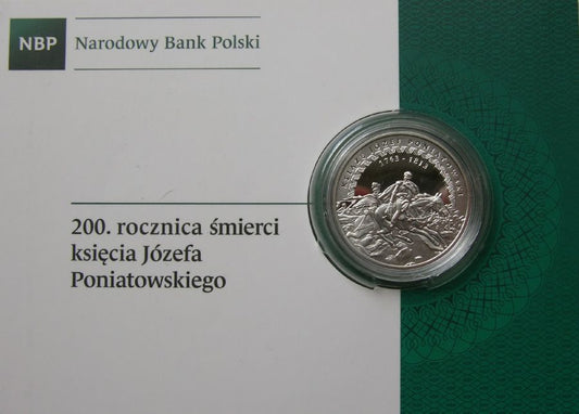 10 złotych - 200. rocznica śmierci księcia Józefa Poniatowskiego