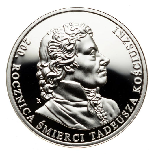 10 złotych - 200. rocznica śmierci Tadeusza Kościuszki