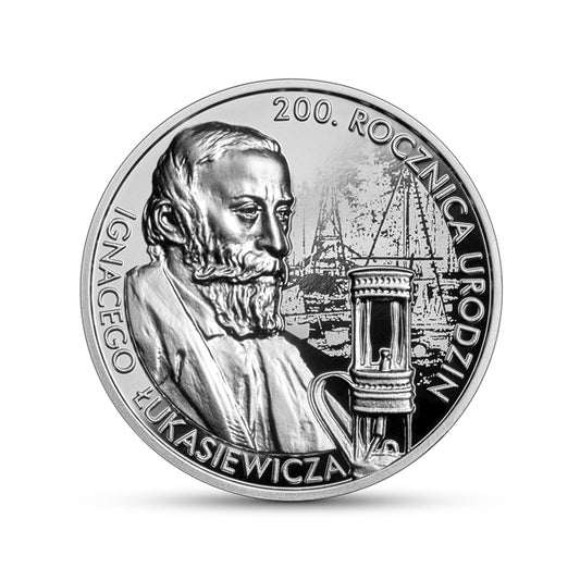 10 złotych - 200. rocznica urodzin Ignacego Łukasiewicza