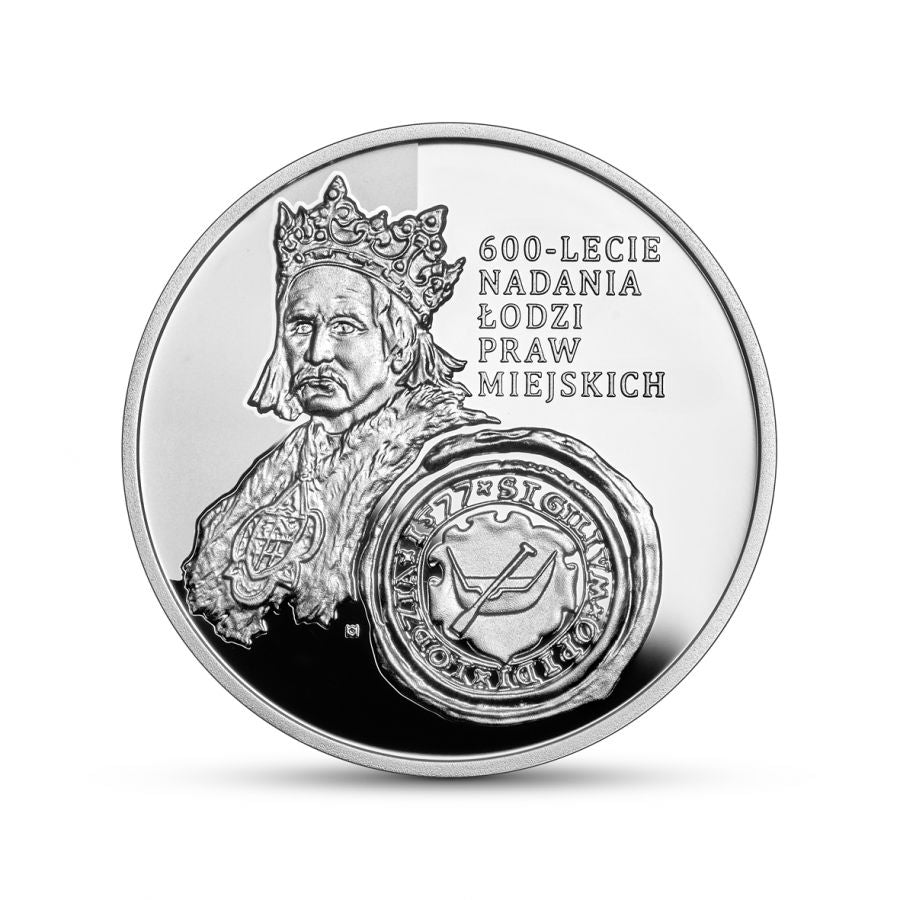 10 złotych - 600-lecie nadania Łodzi praw miejskich