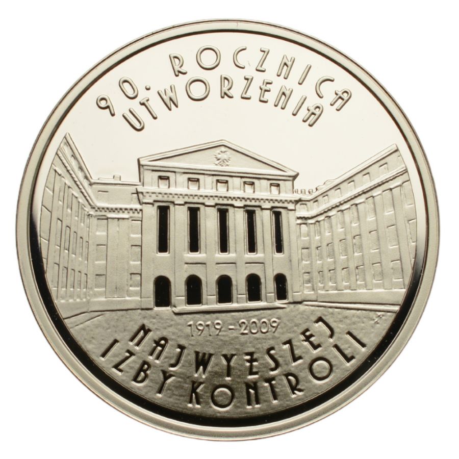 10 złotych - 90. rocznica utworzenia NIK