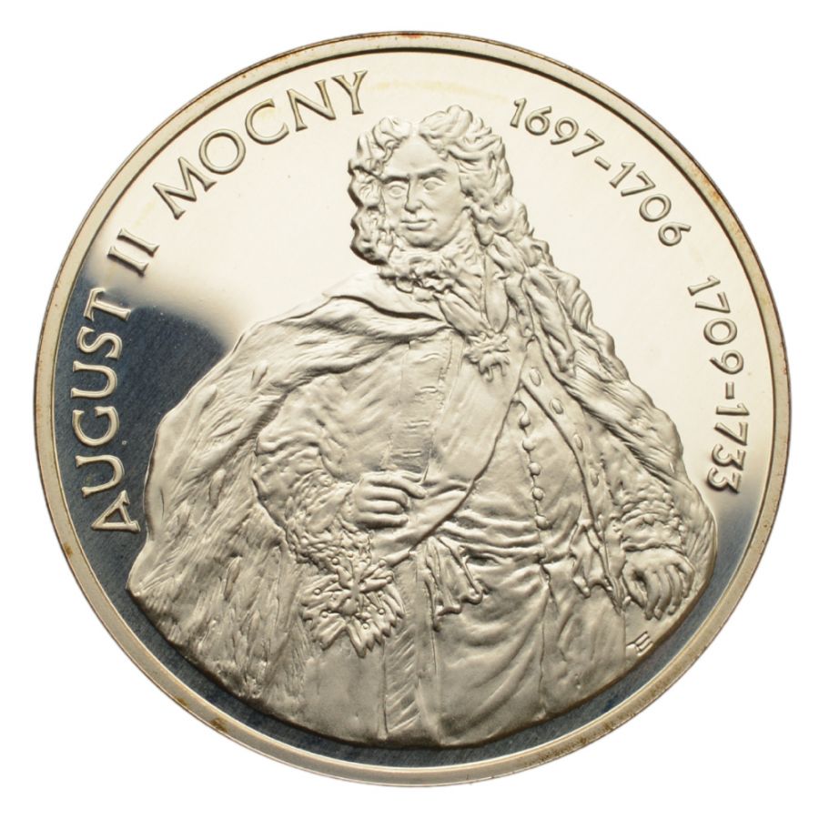 10 złotych - August II Mocny (półpostać)