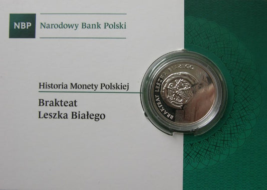 10 złotych - Historia Monety Polskiej - brakteat Leszka Białego