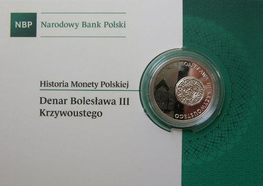 10 złotych - Historia Monety Polskiej - denar Bolesława Krzywoustego