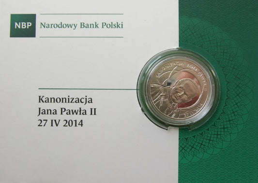 10 złotych - Kanonizacja Jana Pawła II