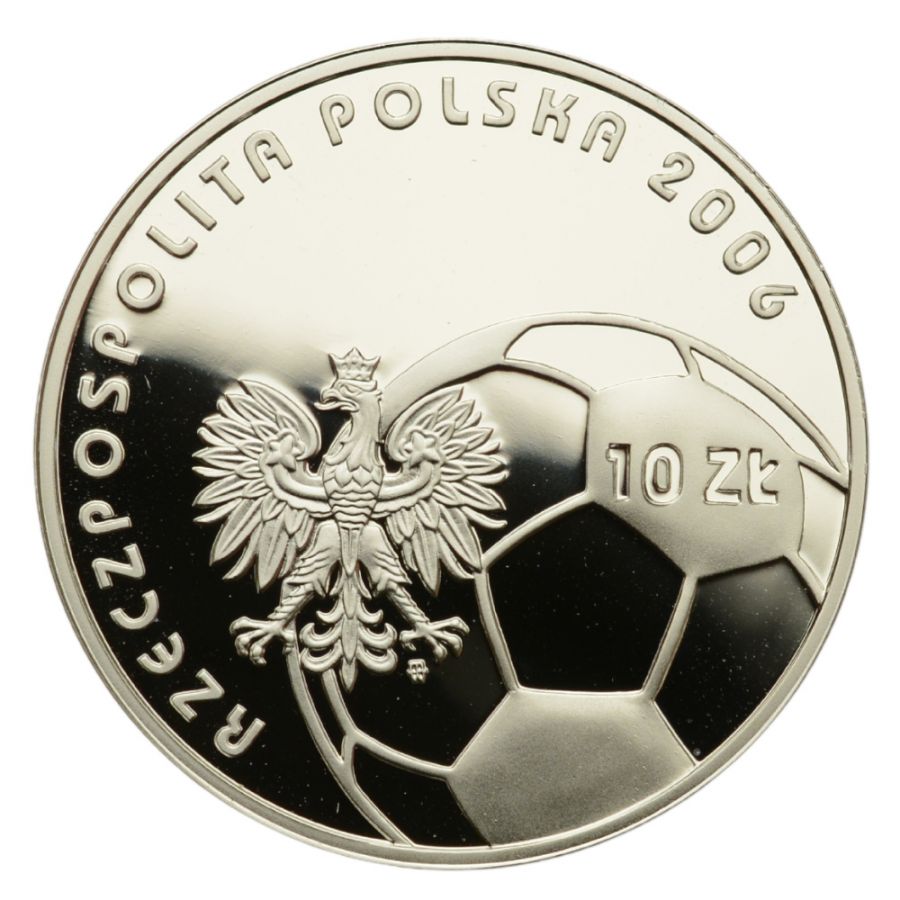 10 złotych - Mistrzostwa Świata w Piłce Nożnej - Niemcy 2006 (srebrna)