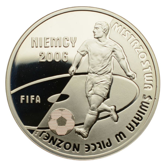 10 złotych - Mistrzostwa Świata w Piłce Nożnej - Niemcy 2006 (srebrna)