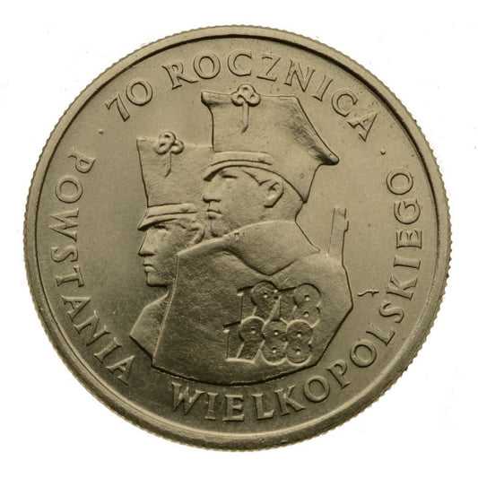 100 złotych 1988 r. - 70. rocznica Powstania Wielkopolskiego (M698)