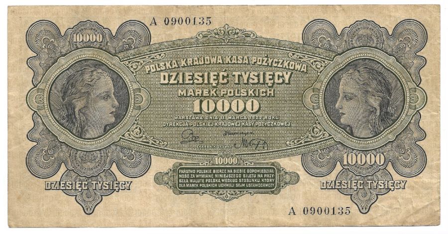 10000 marek polskich 1922 r. - Seria A (B044)