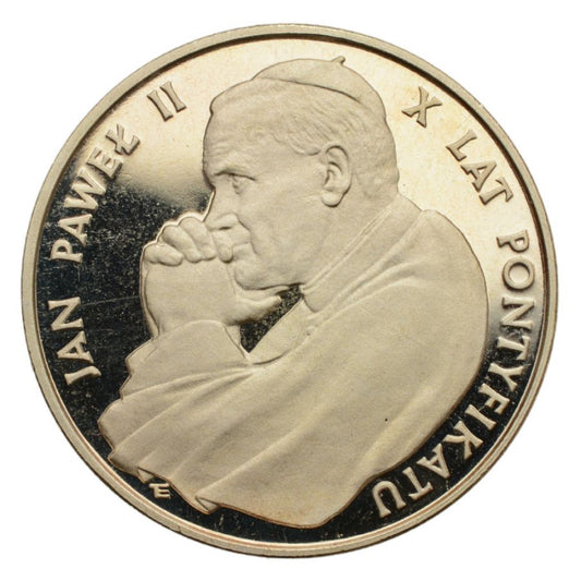 10000 złotych - Jan Paweł II - X lat pontyfikatu