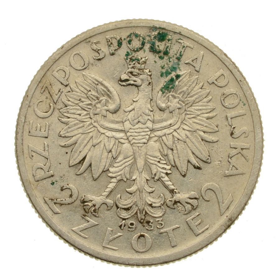 2 złote 1933 r. - Głowa Kobiety (10)