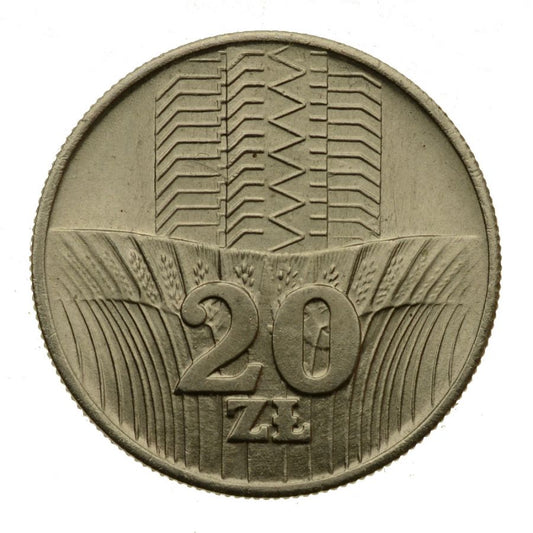 20 złotych 1973 r. - Wieżowiec, Kłosy (M691)