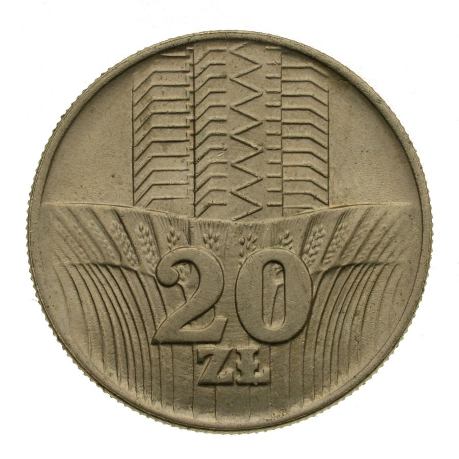 20 złotych 1976 r. - Wieżowiec, Kłosy (M141)