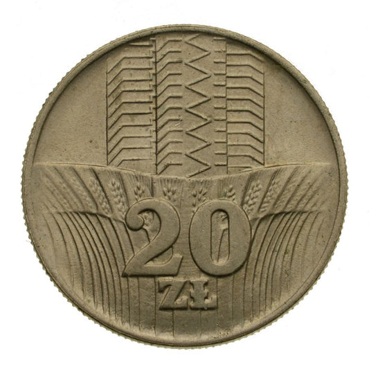 20 złotych 1976 r. - Wieżowiec, Kłosy (M141)