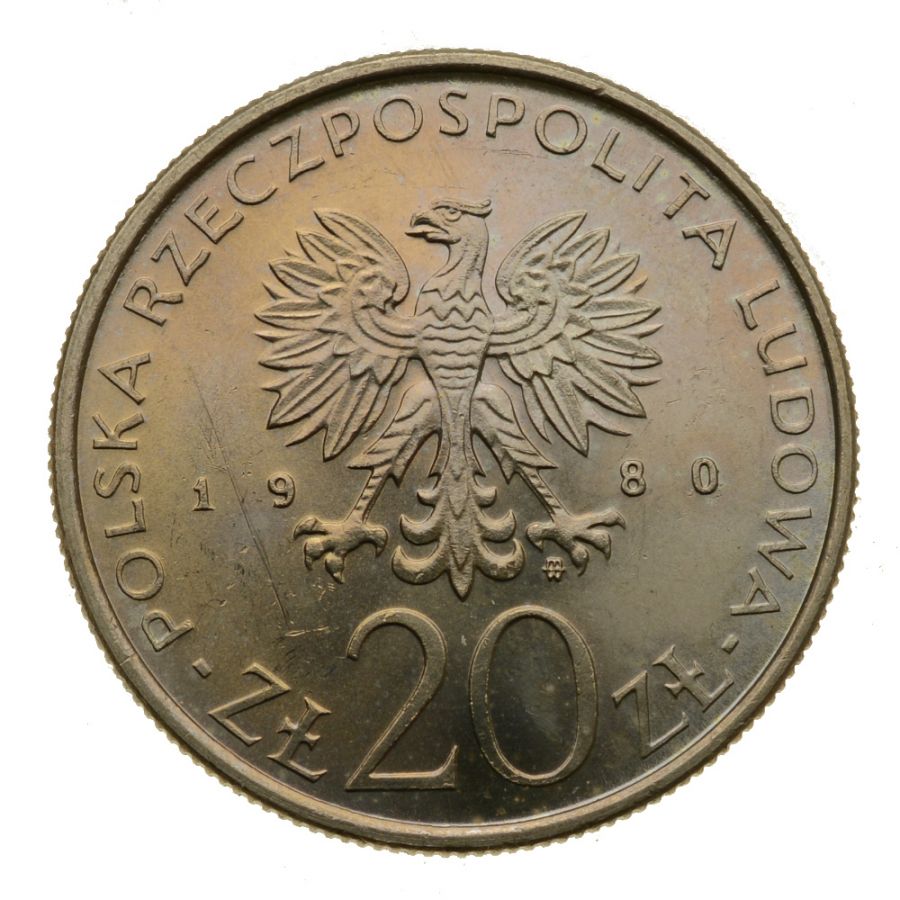 20 złotych 1980 r. - Igrzyska XXII Olimpiady Moskwa (M625)