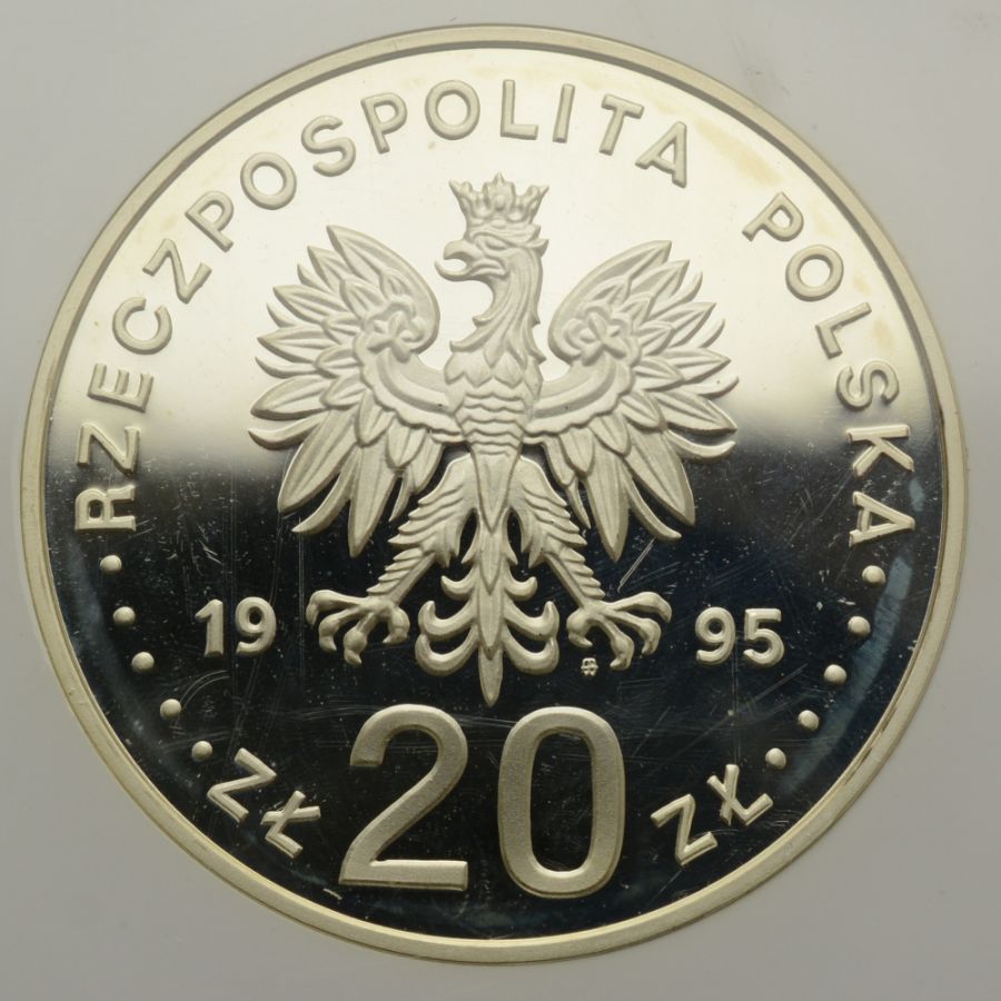 20 złotych - 50. rocznica powstania ONZ - Grading GCN PR70