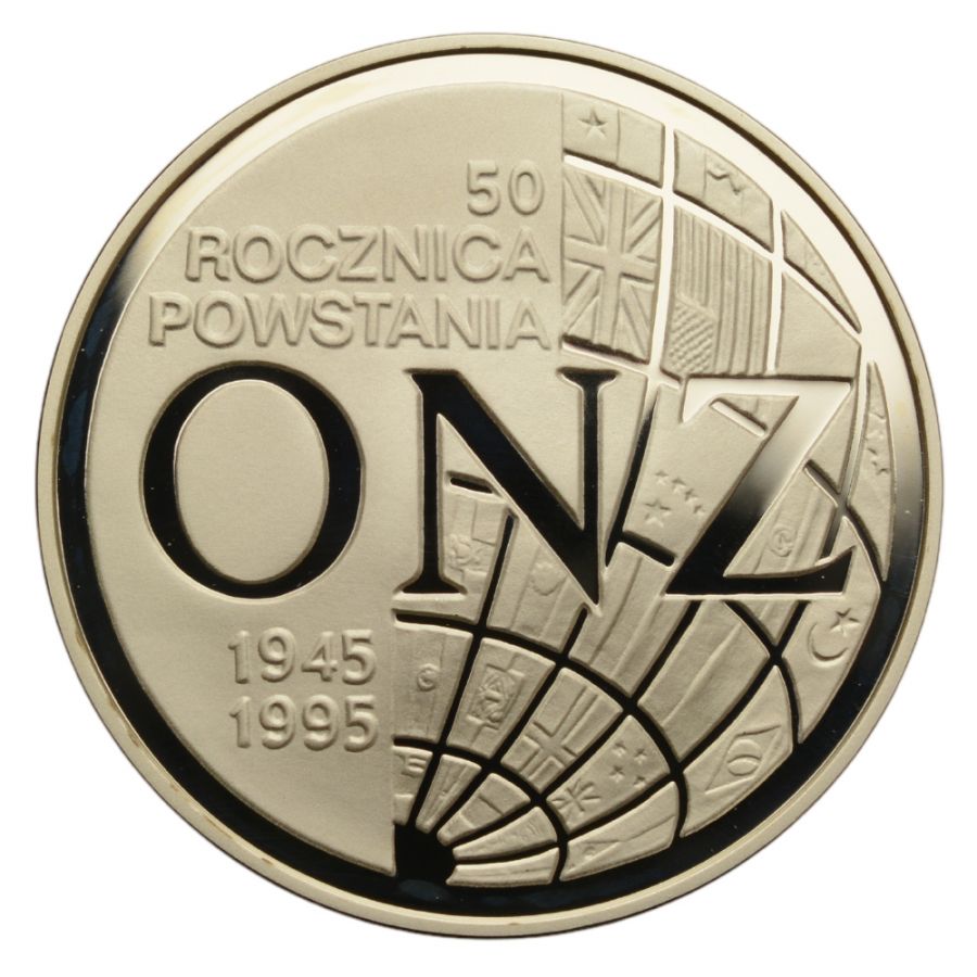 20 złotych - 50. rocznica powstania ONZ