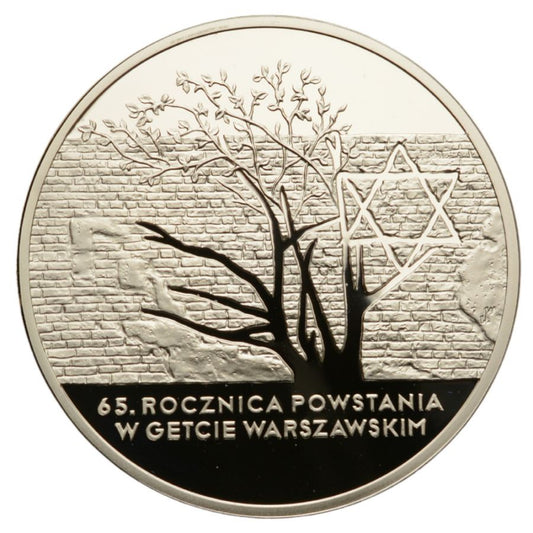 20 złotych - 65. rocznica Powstania w Getcie Warszawskim