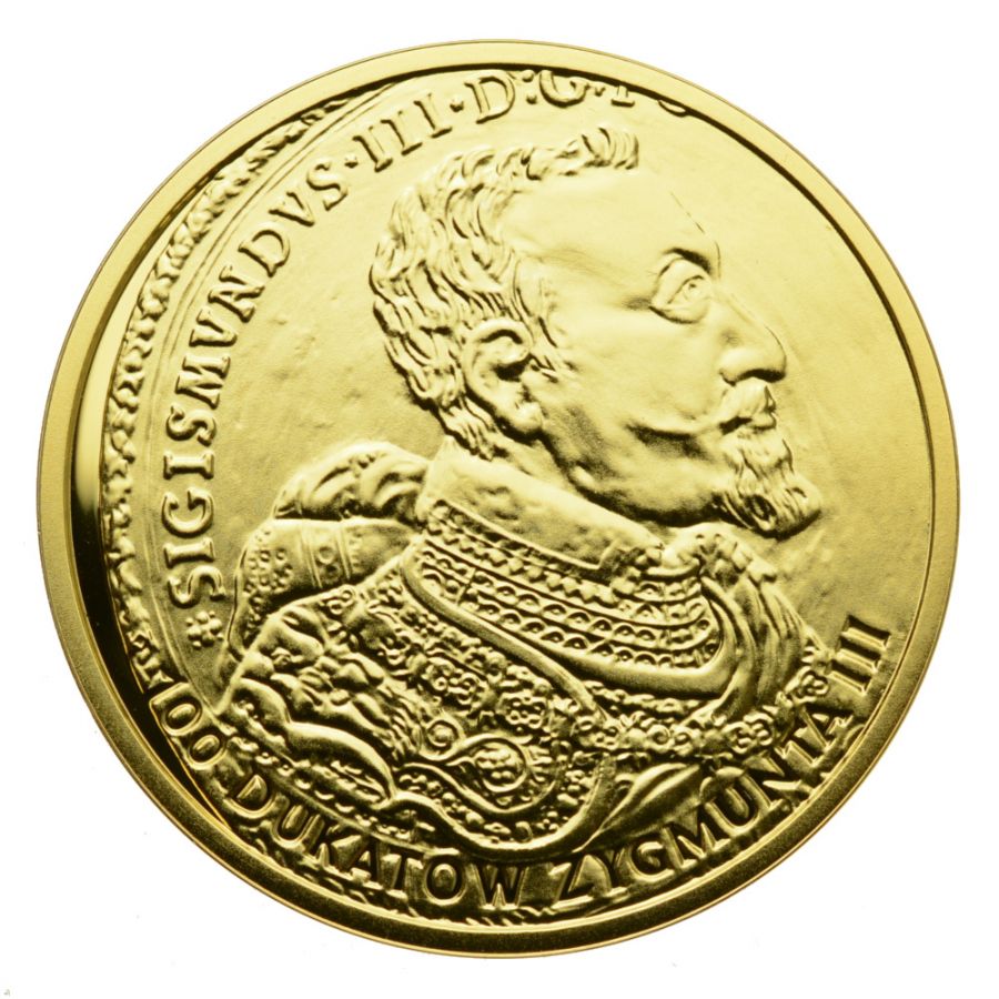 20 złotych - Historia Monety Polskiej - 100 dukatów Zygmunta III