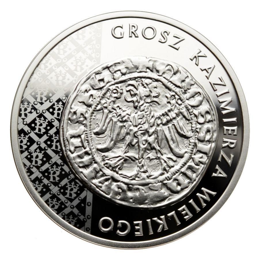 20 złotych - Historia Monety Polskiej - grosz Kazimierza Wielkiego