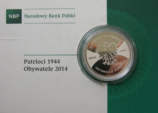 20 złotych - Patrioci 1944 Obywatele 2014